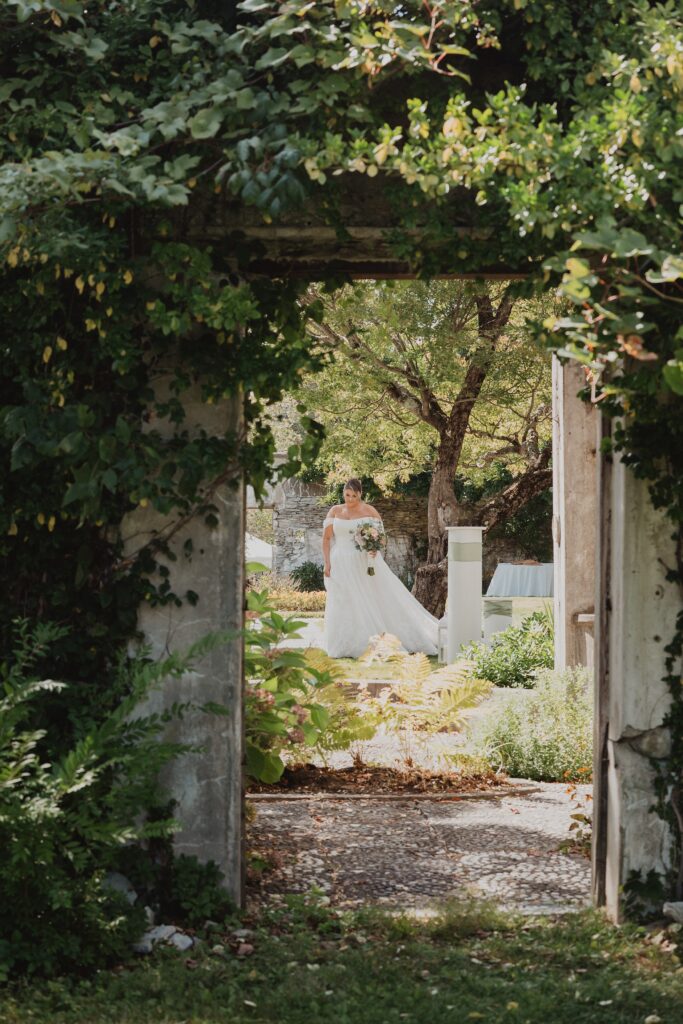 Discover Kirsten + Charlie’s romantic August wedding at Gwyn Careg Inn. Elegant details, lush florals, and timeless photography.