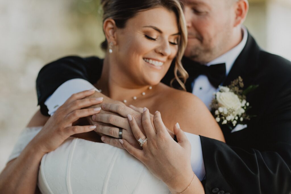 Discover Kirsten + Charlie’s romantic August wedding at Gwyn Careg Inn. Elegant details, lush florals, and timeless photography.