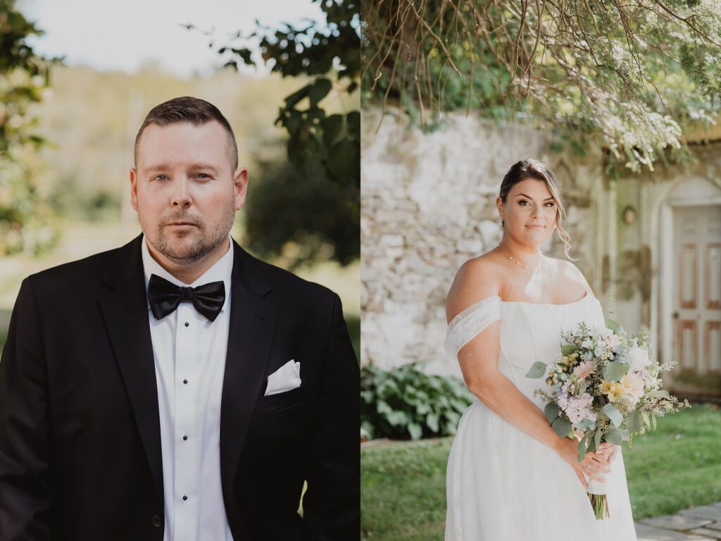 Discover Kirsten + Charlie’s romantic August wedding at Gwyn Careg Inn. Elegant details, lush florals, and timeless photography.