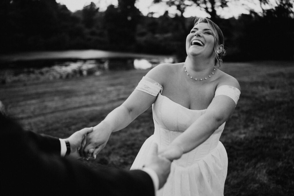 Discover Kirsten + Charlie’s romantic August wedding at Gwyn Careg Inn. Elegant details, lush florals, and timeless photography.