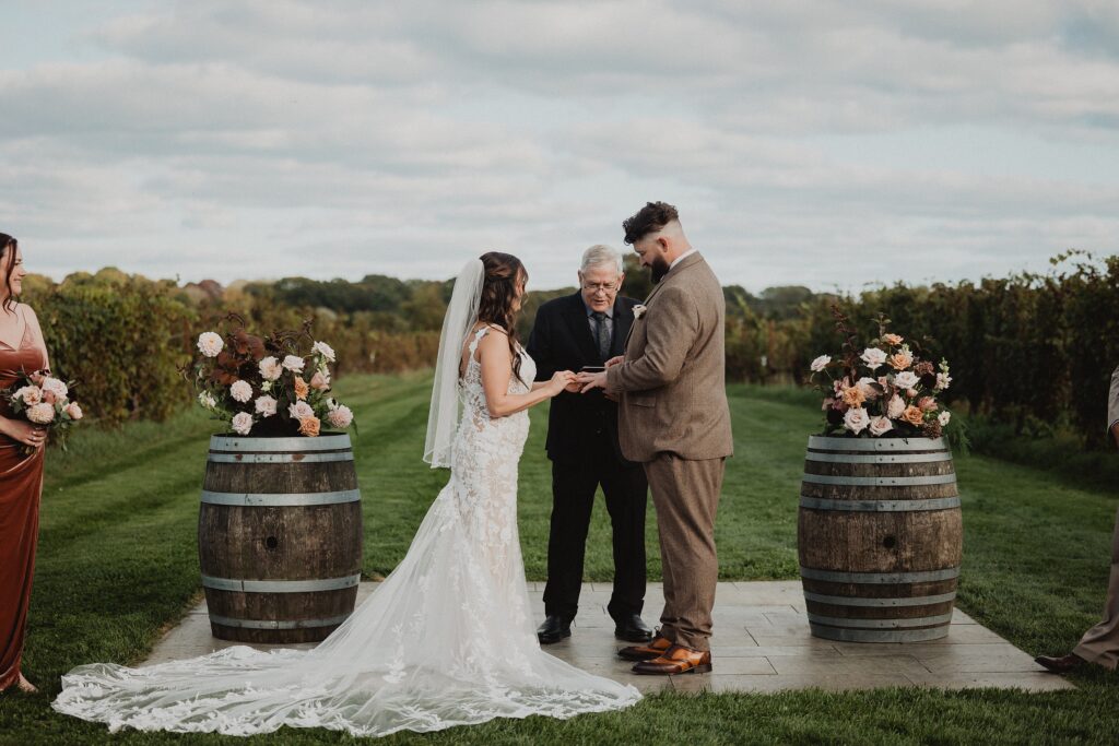 Saltwater Farm Vineyard Wedding | Courtney + Dan