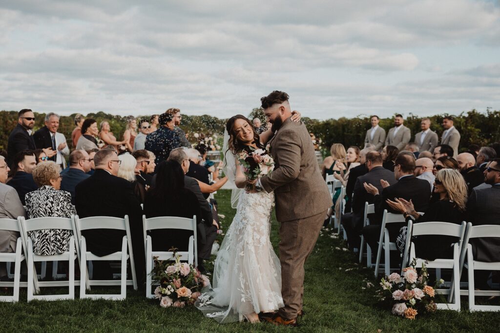 Saltwater Farm Vineyard Wedding | Courtney + Dan