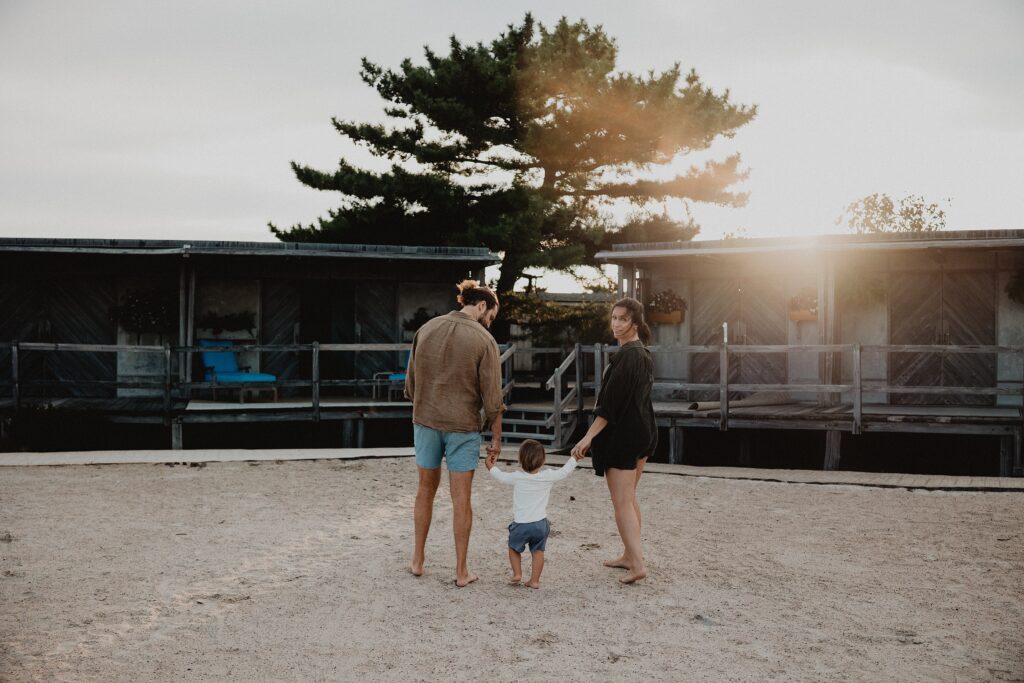 A Film Inspired Family Maternity Session at Narragansett Beach