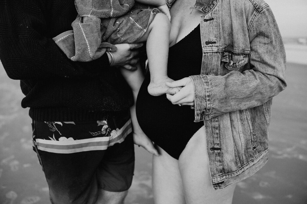 A Film Inspired Family Maternity Session at Narragansett Beach