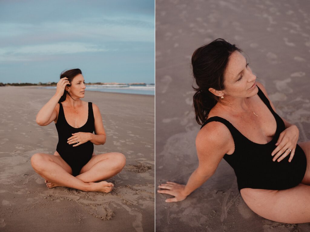 A Film Inspired Family Maternity Session at Narragansett Beach