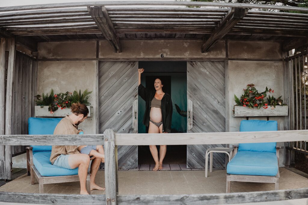 A Film Inspired Family Maternity Session at Narragansett Beach