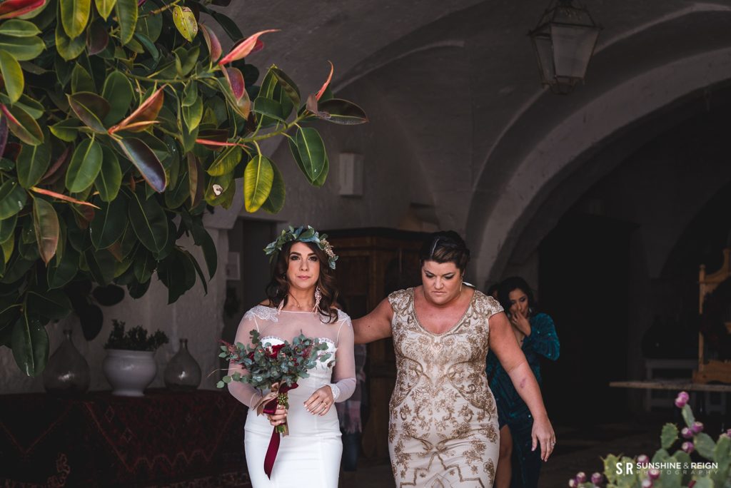Katie may wedding dress, flower crown, wedding dress with sleeves