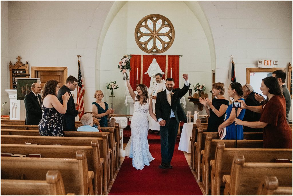 Intimate catholic wedding in Connecticut by Love, Sunday Photography.