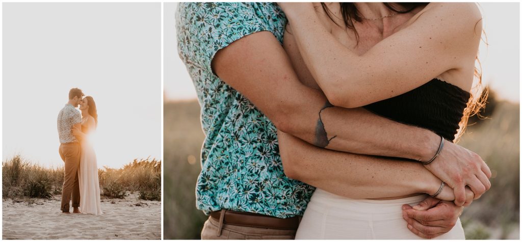 Engagement photos in Napatree Point by Love, Sunday Photography