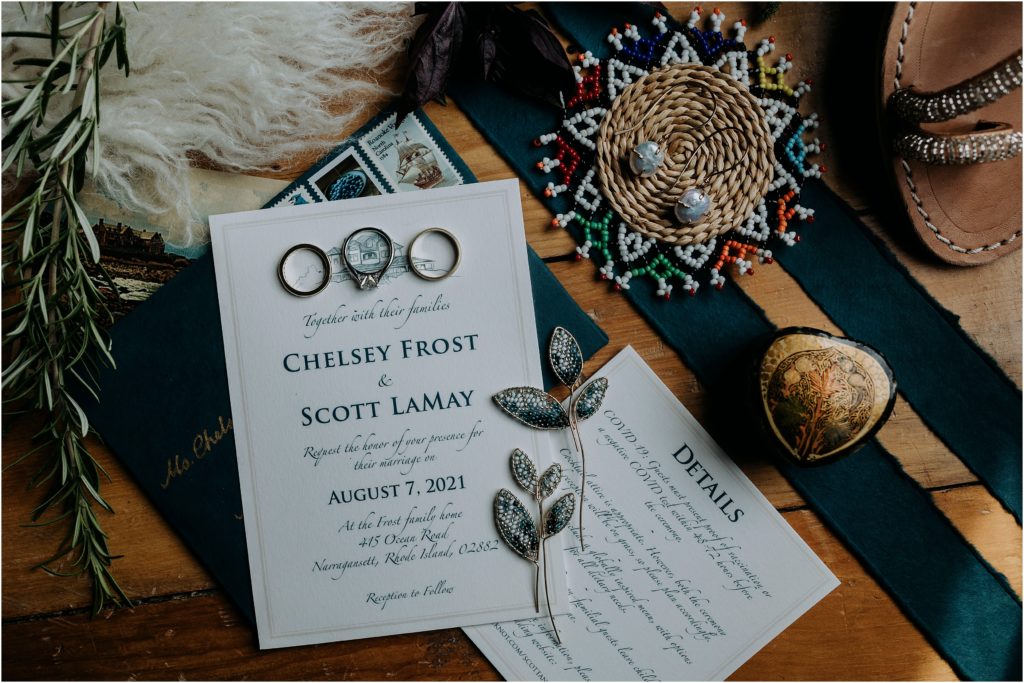 Eclectic wedding in Rhode Island filled with DIY details. Photographed by Love, Sunday Photography