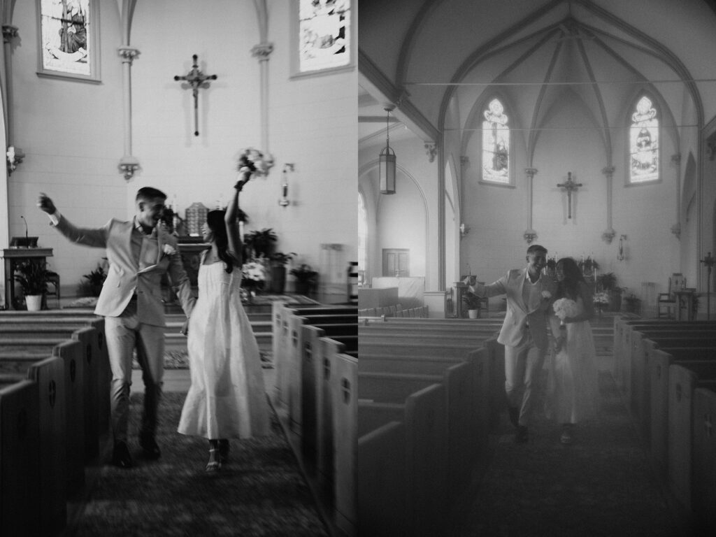 Luxury Wedding Photography Coverage by Love, Sunday of Catholic Church Ceremony and Intimate Wedding Welcome Dinner in Connecticut