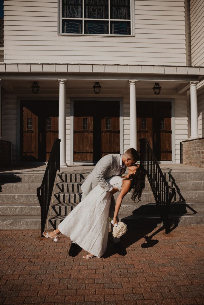 Luxury Wedding Photography Coverage by Love, Sunday of Catholic Church Ceremony and Intimate Wedding Welcome Dinner in Connecticut