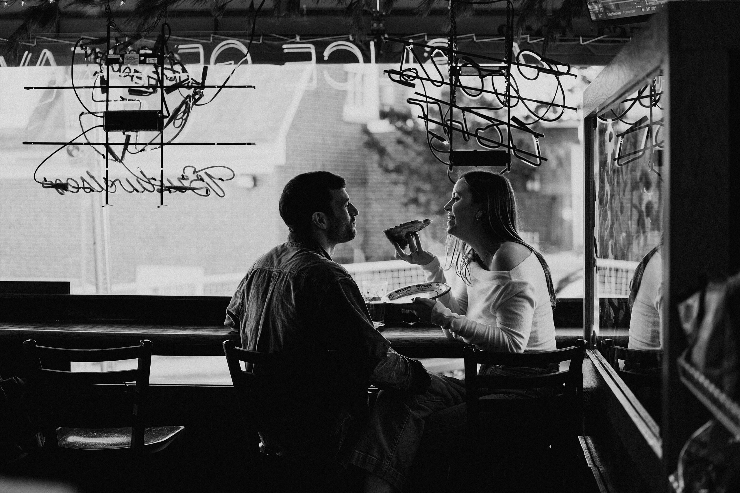 Downtown Mystic Date Night Engagement Session | Meg + Kyle